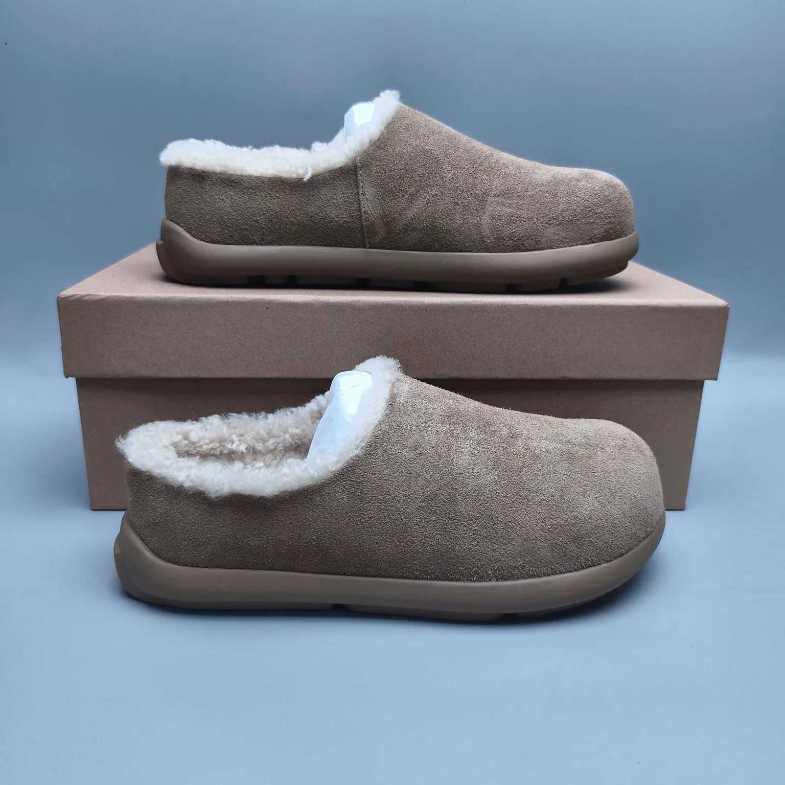 💰480 UGG sheepskin all-in-one snow boots 5098 slip-on home shoes Color: Maroon Antelope Brown Twilight Matching code: 35-40